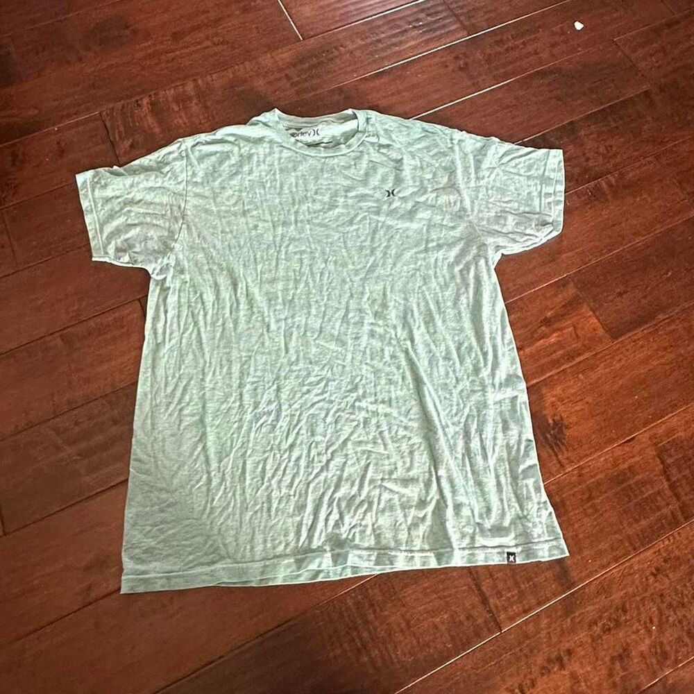Hurley Men's Green and Blue T-shirt